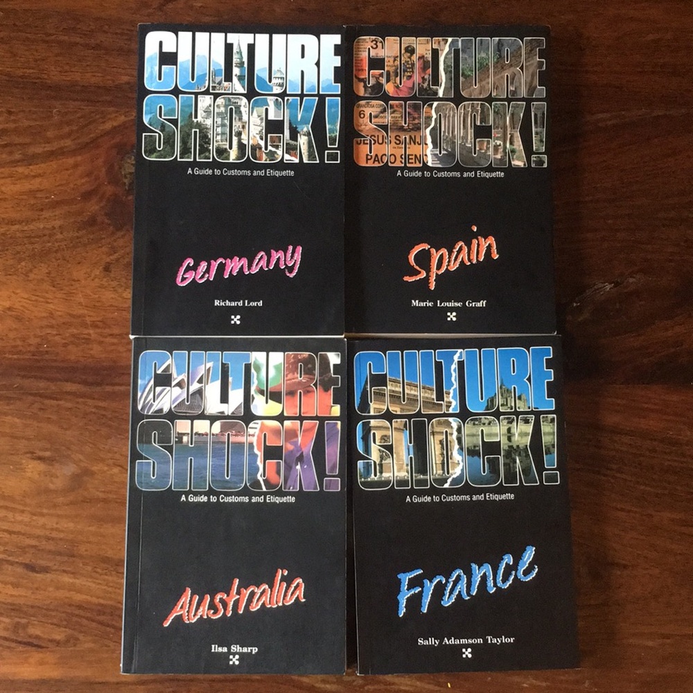 4 Culture Shock! Guide Books (Set of 4) Australia France Germany Spain